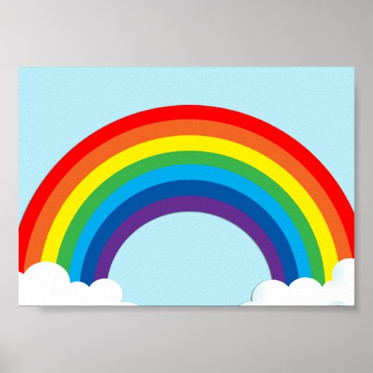 Simple rainbow ポスター (正面)