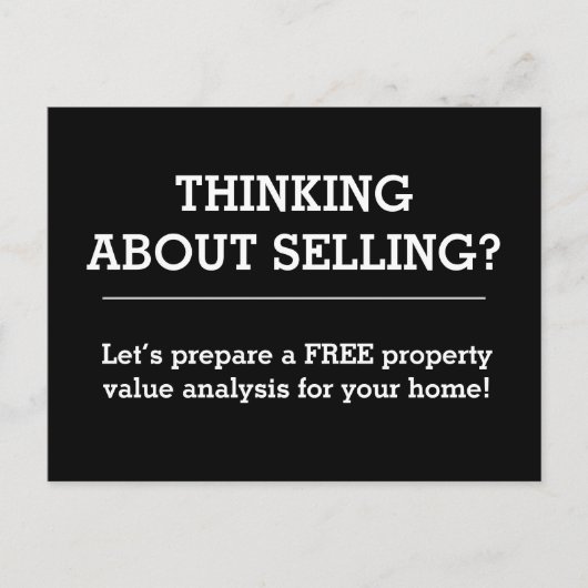 Simple Real Estate Postcard ポストカード (正面)