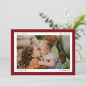 Simple Red Bold Border 2 Large Photos シーズンカード (スタンド正面)
