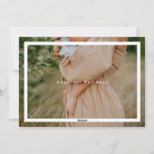 Simple Red Bold Border 2 Large Photos シーズンカード (裏面)