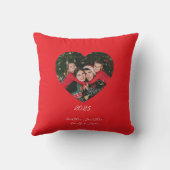 Simple Red Photo Christmas  クッション (裏面)