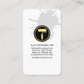 Simple Red Roof Being Painted 名刺 (裏面)