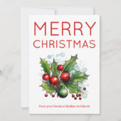 Simple Red & White Company Card シーズンカード (正面)