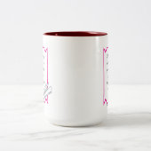 Simple Reflect but don’t Regret Inspirational Mug ツートーンマグカップ (中央)