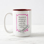 Simple Reflect but don’t Regret Inspirational Mug ツートーンマグカップ (左)