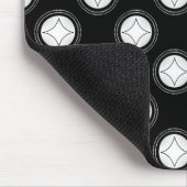 Simple Rivetingマウスパッド、白黒 マウスパッド (コーナー)