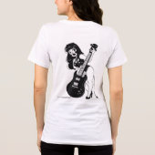 Simple Rock Girl T-Shirt – Bold Gift for Her トライブレンドＴシャツ (裏面)