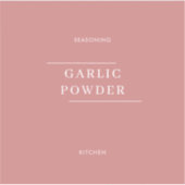 Simple Rosy ミニマル Kitchen Pantry Jarラベル シール (正面)