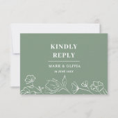 Simple RSVP Card for Wedding – Editable Design (正面)