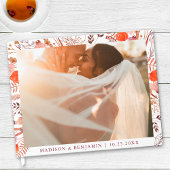 Simple Rustic Boho Chic Wildflowers Photo Wedding ゲストブック