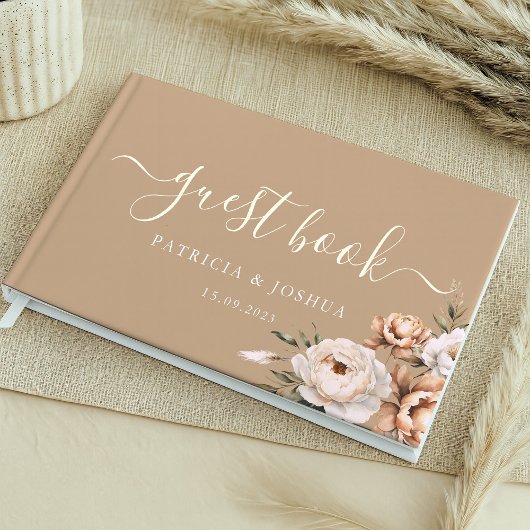 Simple Rustic Boho Wedding Guest Book ゲストブック