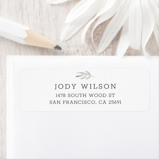 Simple Rustic Return Address Labels ラベル (インサイチュ)