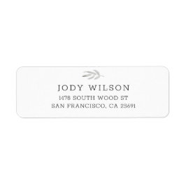 Simple Rustic Return Address Labels ラベル