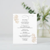 Simple Rustic Vintage Modern Wedding Menus (スタンド正面)