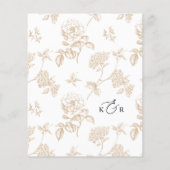 Simple Rustic Vintage Modern Wedding Menus (裏面)