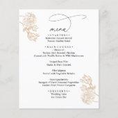 Simple Rustic Vintage Modern Wedding Menus (正面)