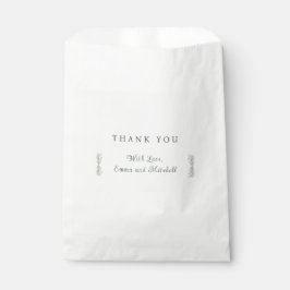 Simple Sage Green Botanical Minimalist Wedding フェイバーバッグ