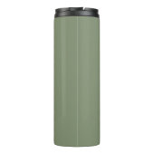 Simple Sage Green Promo Company Business Logo タンブラー (裏面)