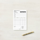 Simple Sales Receipts (Payment Forms) Invoice Pad  ポストイット (デスク上)