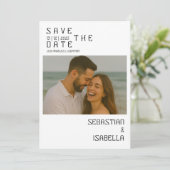 Simple Save The Date Card セーブザデート (スタンド正面)
