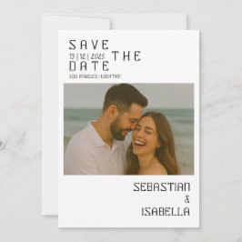 Simple Save The Date Card セーブザデート