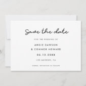 Simple  Save the date photo card セーブザデート (裏面)