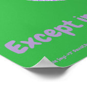 "Simple Says-#3" funny, quote, humor  ポスター (角)