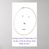 "Simple Says-#4", funny, quote, humor ポスター (正面)