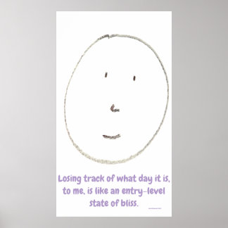 "Simple Says-#4", funny, quote, humor ポスター