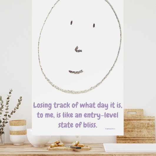 "Simple Says-#4", funny, quote, humor ポスター (キッチン)