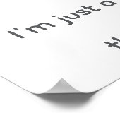 "Simple Says-#6", funny, quote, humor ポスター (角)