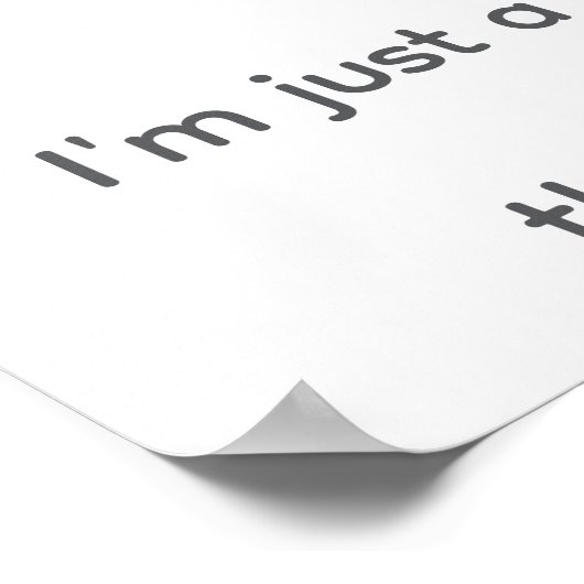 "Simple Says-#6", funny, quote, humor ポスター (角)