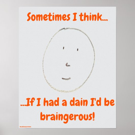 "Simple Says...-#8" funny quote ポスター (正面)