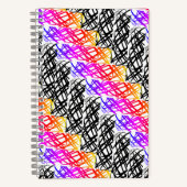 Simple Scribble | ヘリンボーン | オーダーメイド ノートブック (正面)