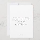 Simple Script Beach Christmas Photo Card シーズンカード (裏面)