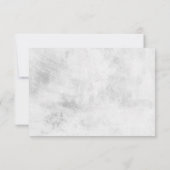 Simple Script Black and White Baby Photo サンキューカード (裏面)