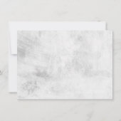 Simple Script Black and White Baby Photo サンキューカード (裏面)