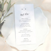 Simple Script Calligraphy Monogram Wedding メニュー