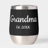 Simple Script Grandma Est.Photo Year Black (背面)