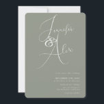 Simple Script Minimalist Photo Collage Wedding  招待状<br><div class="desc">Simple Script Minimalist Photo Collage Wedding Invitations.</div>