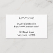 Simple, Script Name Attorney-At-Law Business Card 名刺 (裏面)