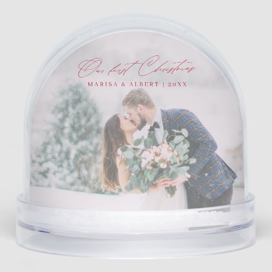 Simple Script Our First Christmas Wedding Photo (正面)