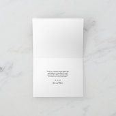 Simple Script Photo Collage Baby サンキューカード (内部)