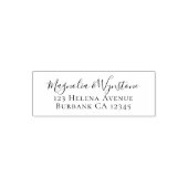 Simple Script Return Address セルフインキングスタンプ (デザイン)