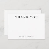 Simple Script  Wedding サンキューカード (正面/裏面)