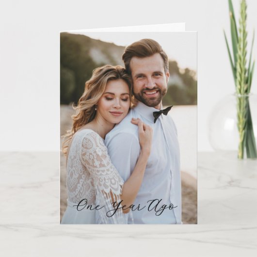 Simple Scripty First Anniversary - One Year Ago カード (正面)