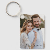 Simple Scripty True Love Photo キーホルダー (正面)