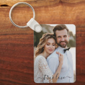 Simple Scripty True Love Photo キーホルダー (正面)