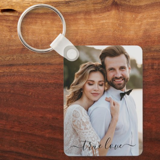Simple Scripty True Love Photo キーホルダー (正面)