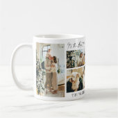 Simple Seven Photo Collage Christmas Coffee Mug コーヒーマグカップ (左)